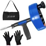 Drainx Heavy-Duty-Steel Pro Drum Drain Auger