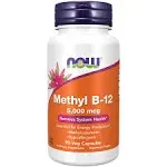 Now Foods Methyl B-12 5000 mcg 90 Veg Capsules