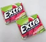 Extra Sweet Sugarfree Gum, Watermelon - 3 pack, 15 sticks each