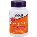 Methyl B-12 5000mcg (120 Pastilhas) - Now Foods