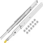 VEVOR Heavy Duty Drawer Slides 500lb Full Extension 18" Ball Bearing Cold Rolled Steel