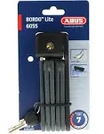 ABUS Bordo uGrip Lite Mini 6055 Folding Lock 60cm - Black