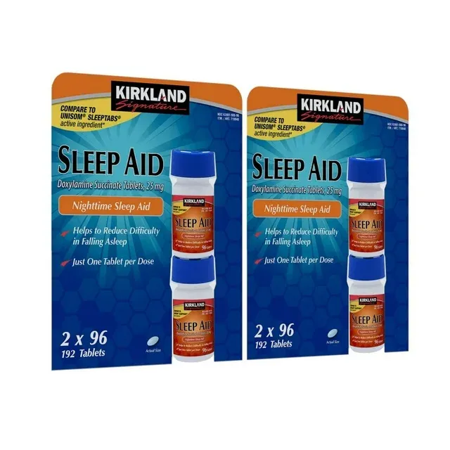 2 Pack | Kirkland Signature Sleep Aid, 192 Tablets