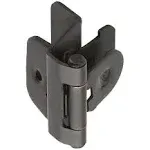 Amerock BPR8701ORB 1/4 in (6 mm) Overlay Double Demountable Oil-Rubbed Bronze Hinge - 2 Pack