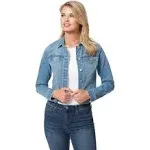 Jessica Simpson Women's Plus Size Pixie Jacket, 3X, Cotton, Denim