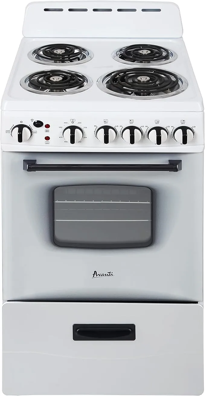 Avanti Electric Range ERU200P0W, White