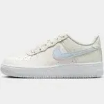 Nike Air Force 1 Pale Ivory/Sea Glass/White/Football Grey Grade School Girls' Shoes, Size: 6.5