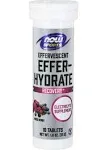 Now Foods EFFER Hydrate Effervescent Mixed Berry 10 Tablets