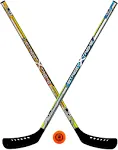 Franklin Sports NHL Youth Kids Street Hockey 2 Sticks Starter Set Roller Ball