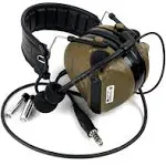 PELTOR 3M PELTOR ComTac V Headset, Foldable, Single Lead, Standard Dynamic Mic, NATO Wiring, Coyote Brown, MT20H682FB-47 CY