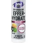 Now Foods - Effer-Hydrate Effervescent, Lemon Lime - 10 Tablets