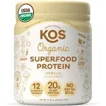 KOS Organic Vanilla Flavored Plant Protein (13.1 oz)