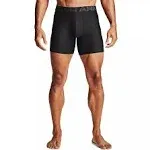 Under Armour Men's Tech 6" Boxerjock Underwear, 2 Pack - Black