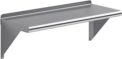 12" X 30" Stainless Steel Wall Shelf | NSF Certified Metal Shelving