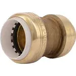 SharkBite UIP4020A Transition Pipe Coupling, 1 in, Brass, SCH 40, SCH 80, SCH 180 Schedule, 200 psi Pressure