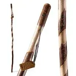 48" Twisted Sweet Gum Walking Stick in Brown Natural Wood