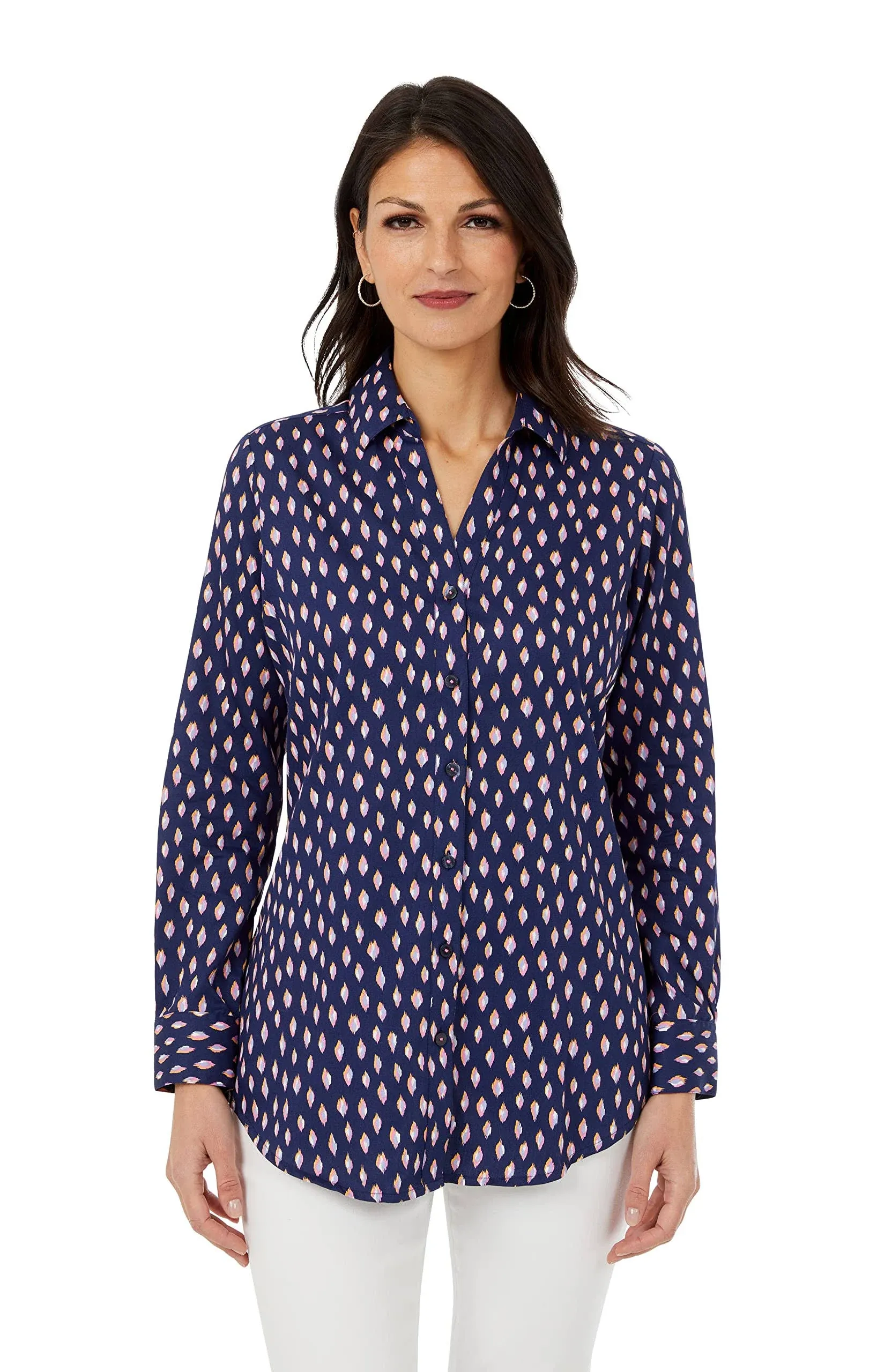 Faith No Iron Ikat Dot Tunic