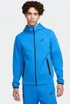 Nike Men's Tech Fleece Full-Zip Windrunner Hoodie, Small, LT Photo Blue