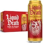 Liquid Death Rest in Peach Iced Tea 8 pk/19.2 fl oz