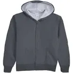 Hanes O4637 ComfortSoft EcoSmart Women's Full-Zip Hoodie Sweatshirt - Slate Heather - S