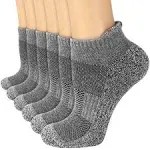 Copper Compression Socks Women and Men 6 Pairs - Circulation Arch Support Plantar Fasciitis Running Ankle Socks