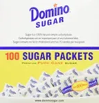 Domino Premium Pure Cane Sugar Packets (12 oz, 100 ct)