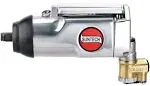 SUNTECH SM-401 Air Butterfly Impact Wrench with Single Hammer, Silver, 3/8"