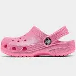 Crocs Toddler Classic Glitter Clog, Pink, C4