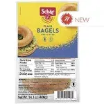 Schar Gluten-Free Plain Pre-Sliced Bagel 4-Count - 4/Case