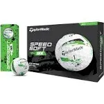 TaylorMade SpeedSoft Golf Balls Green Ink