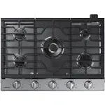 Samsung NA30N7755TS 30" Gas Cooktop with 22K BTU Dual Power Burner in Stainless Steel