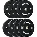 Zoomster Bumper Plate Olympic Weight Plate Bumper Weight Plate with Steel Insert Strength Training Weight Lifting Plate-190LB, Steel