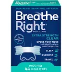 Breathe Right EX Clear Nasal Strips - 44 ct