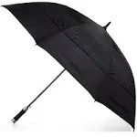 Totes Black Vented Golf Canopy Umbrella