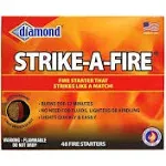 Diamond Strike Fire Stick 48 Pieces - Fire Starter That Strikes Like A Match.