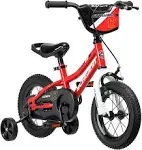 Schwinn Koen & Elm Toddler and Kids Bike, 12-Inch Wheels, Training Wheels Included, Red