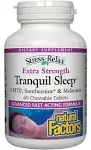 Natural Factors Stress-Relax Tranquil Sleep, 60 Chewable Tablets