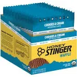 Honey Stinger Gluten Free Waffles Box-12 Cookies-cream