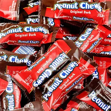 Jersey Candy Company Goldenberg's Peanut Chews Original Dark Chocolate