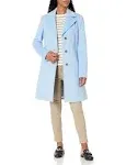 Calvin Klein Single-Breasted Coat - Pastel Blue