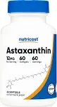 Nutricost Astaxanthin, 12mg / 60 Softgels