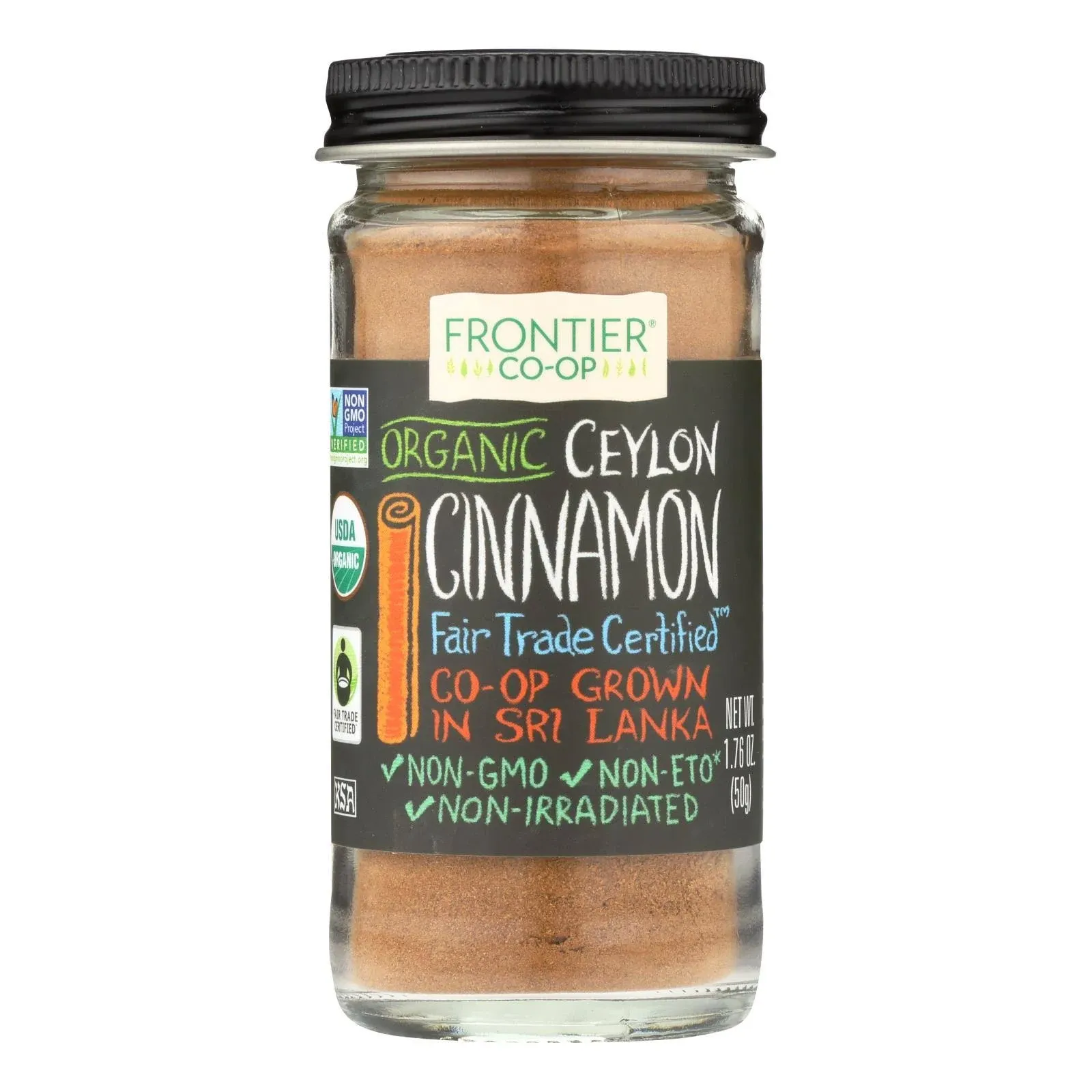 Frontier Organic Fair Trade Ceylon Ground Cinnamon - 1.76 oz