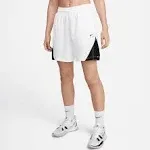 Nike Women's Dri-Fit IsoFly Basketball Shorts - White/Black/Black