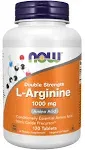 Now L-Arginine, Double Strength, 1000 mg, Tablets - 120 tablets