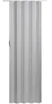 Homestyles Regent Vinyl Accordion Door, 36 inch x 80 inch, White Mist