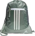 Adidas Alliance II Sackpack | unisex | Silver Green/White