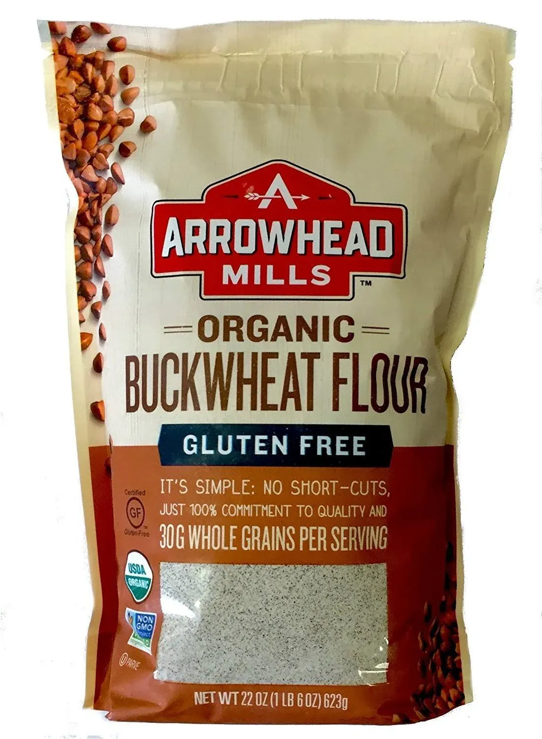 Arrowhead Mills - Flour Buckwheat Organic, 22 oz