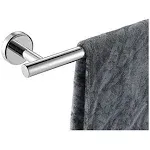 JQK Chrome Towel Bar, 9 inch 304 Stainless Steel Thicken 0.8mm Towel Rack Bathroom, Towel Holder Polished Finished Wall Mount