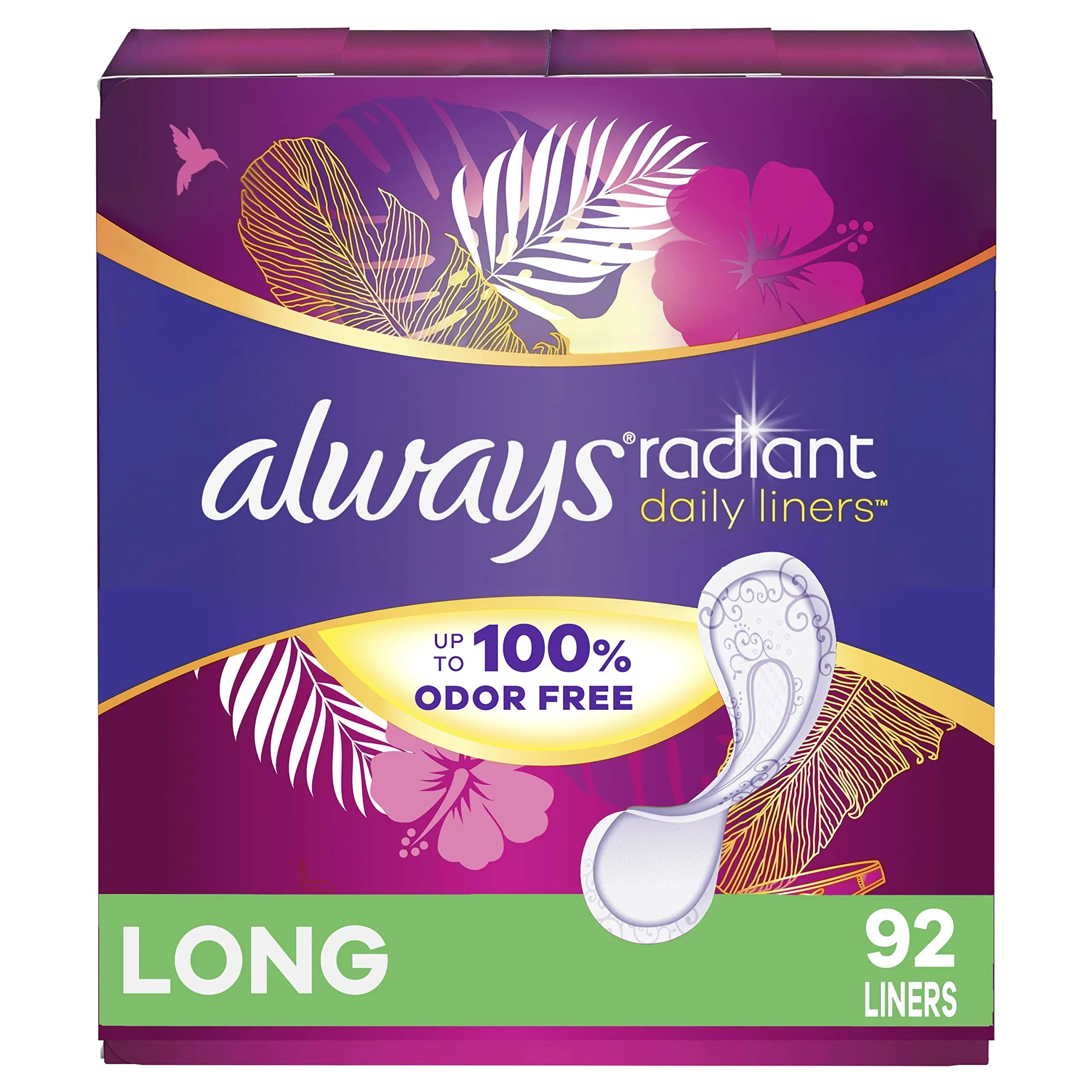 Always 96-Count Radiant Infinity Regular Panty Liners Unscented