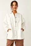 Free People Madison City Twill Jacket | Optic White S